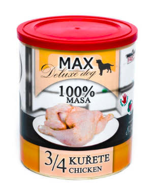 MAX 3/4 пилешко 800г - 100% цели парчета нарязано 3/4 пилешко месо, включително костите.