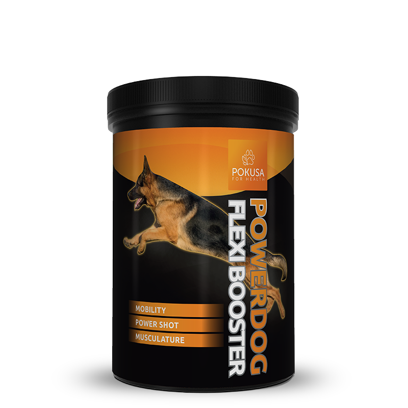 Power Dog Flexi Booster 350g - За възрастни, активни кучета, за оптимално състояние и подкрепа за опорно-двигателния апарат, колагенът подхранва съединителните тъкани, а босвелията подобрява кръвообращението