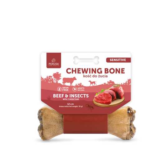 PREMIUM SELECTION Chewing Bone SENSITIVE 12см - Дъвчаща кост с насекоми и червена детелина