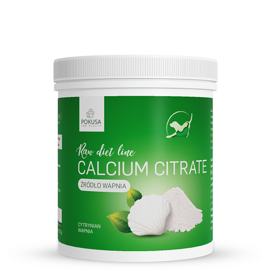 Калциев цитрат от серията Rаw Diet Line -250g - източник на калций, подходящ за кучета с алергии, подпомага правилната сърдечна функция