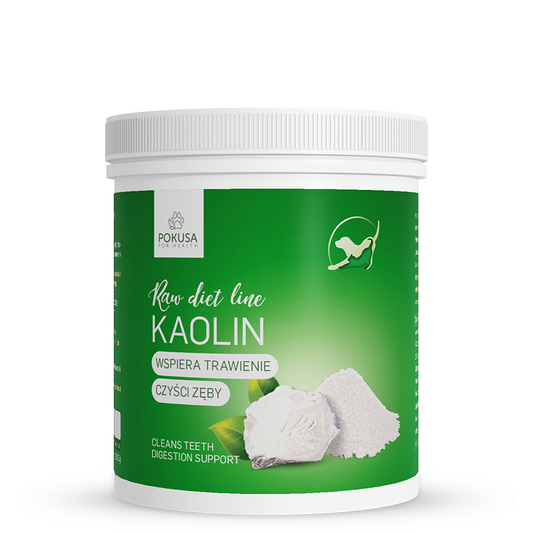 Raw Diet Line Kaolin 200g - свойства против диария, успокоява раздразнена кожа, почиства зъбите