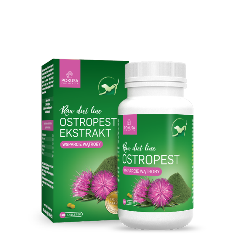 Raw Diet Line Milk Thistle - Бял търн 120 таблетки, защита и регенерация на черния дроб, подпомага на храносмилателните процеси, подходящо за кучета и котки