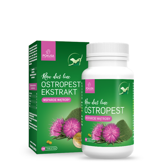 Raw Diet Line Milk Thistle - Бял търн 120 таблетки, защита и регенерация на черния дроб, подпомага на храносмилателните процеси, подходящо за кучета и котки