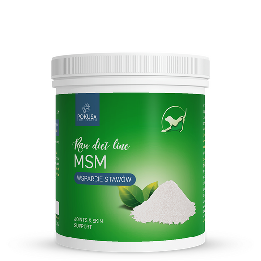 Raw Line Diet MSM 1000g - подкрепа на опорно-двигателния апарат, обновяване и регенерация на тъканите, подпомага регенерацията на кожата