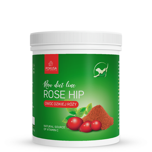 Raw Diet Line Rosehip 1000g - Шипка - засилва имунитета превантивна грижа за пикочните пътища особено препоръчва се за по-възрастни и стерилизирани кучета